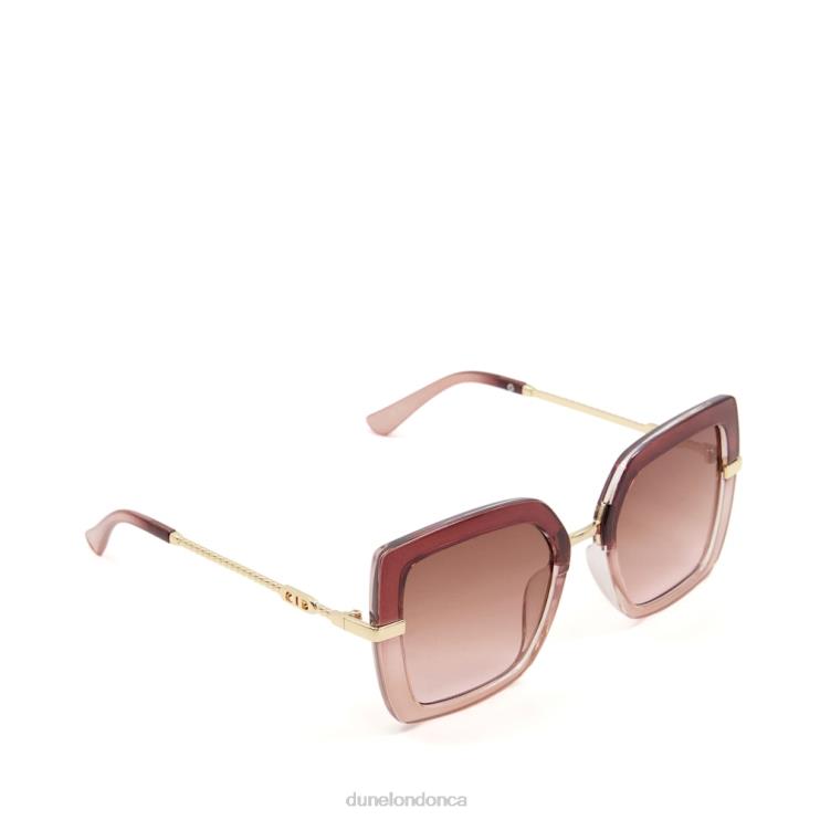 Dune London Ginjer Women Two-Tone Oversized Sunglasses Mink 2Z0DB175