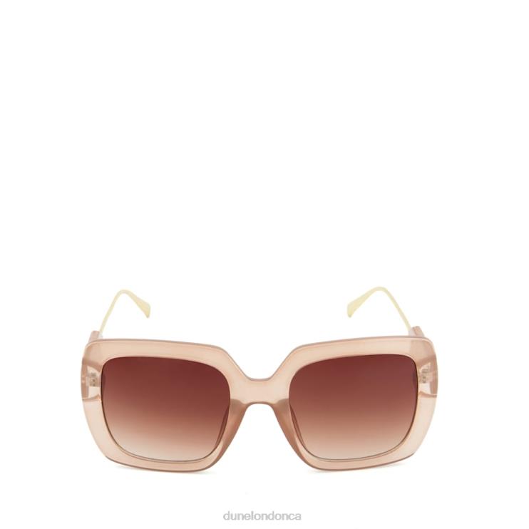 Dune London Graceland Women Oversized Square Sunglasses Blush 2Z0DB99