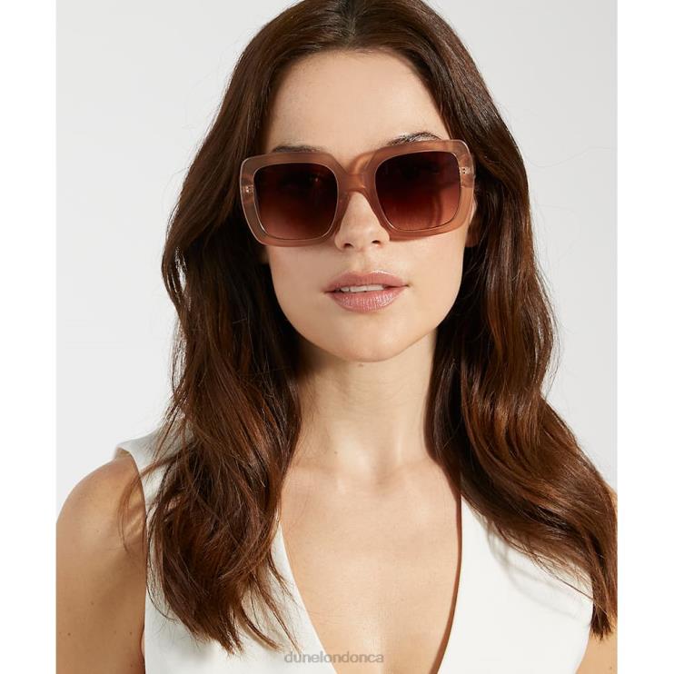 Dune London Graceland Women Oversized Square Sunglasses Blush 2Z0DB99