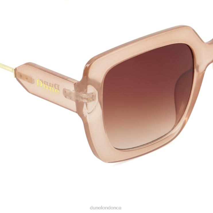 Dune London Graceland Women Oversized Square Sunglasses Blush 2Z0DB99
