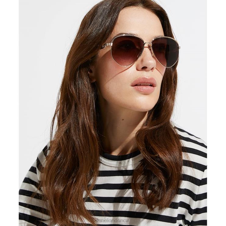 Dune London Gravitys Women Tortoiseshell-Trim Oval Sunglasses Gold 2Z0DB162
