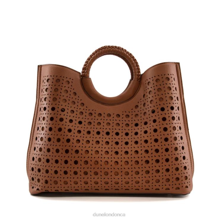 Dune London Dellila Women Laser-Cut Tote Bag Tan 2Z0DB252