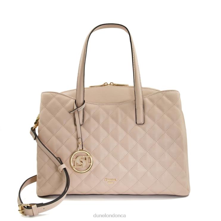 Dune London Dignify Women Large Diamond-Quilted Tote Bag Nude 2Z0DB208