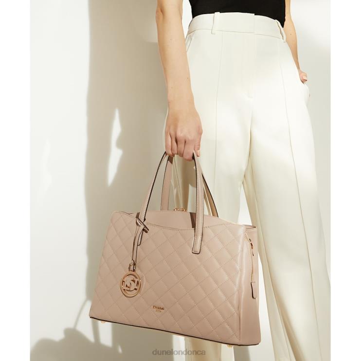 Dune London Dignify Women Large Diamond-Quilted Tote Bag Nude 2Z0DB208