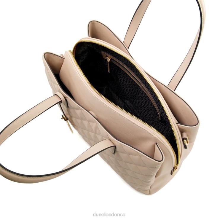 Dune London Dignify Women Large Diamond-Quilted Tote Bag Nude 2Z0DB208