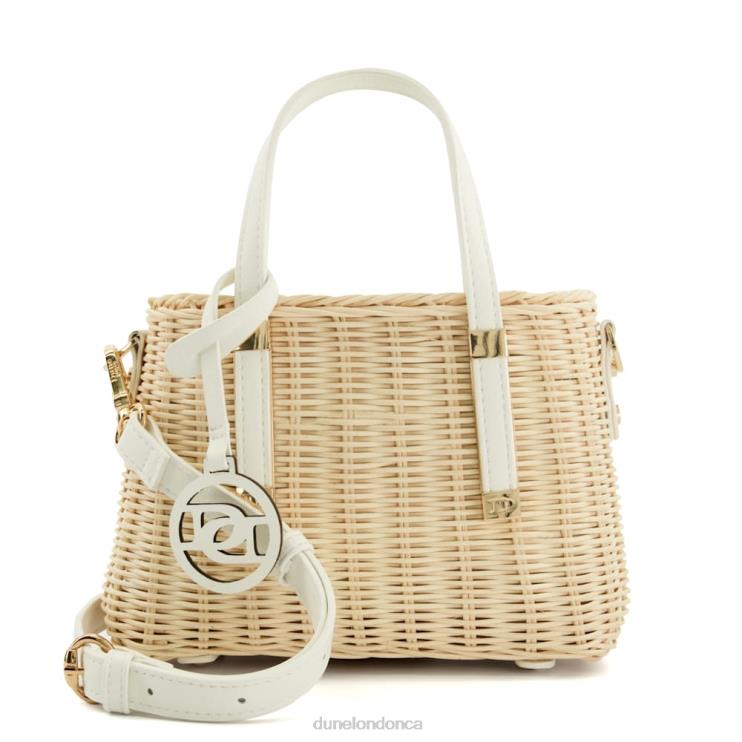 Dune London Dinkydorries Women Small Raffia Tote Bag Natural 2Z0DB145