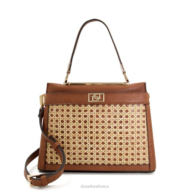 Dune London Ducier Women Large Rattan Tote Bag Tan 2Z0DB134