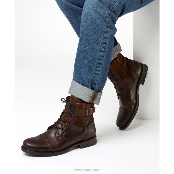 Dune London Call Men Casual Buckle Detail Ankle Boots Brown 2Z0DB866