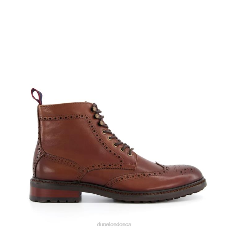Dune London Colonels Men Lace-Up Brogue Boots Tan 2Z0DB809