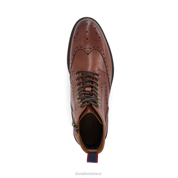 Dune London Colonels Men Lace-Up Brogue Boots Tan 2Z0DB809
