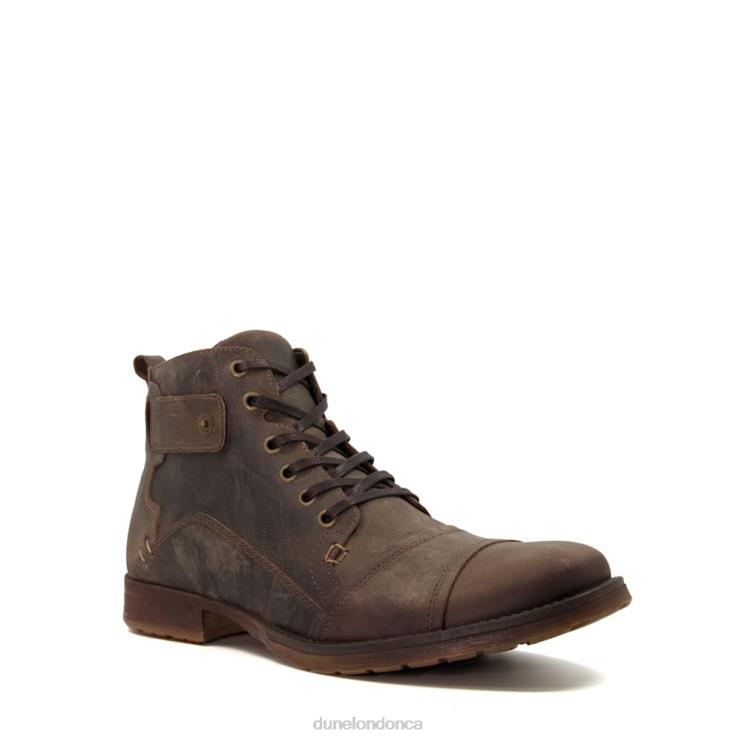 Dune London Simon Men Casual Leather Lace-Up Boots Dark Brown 2Z0DB895