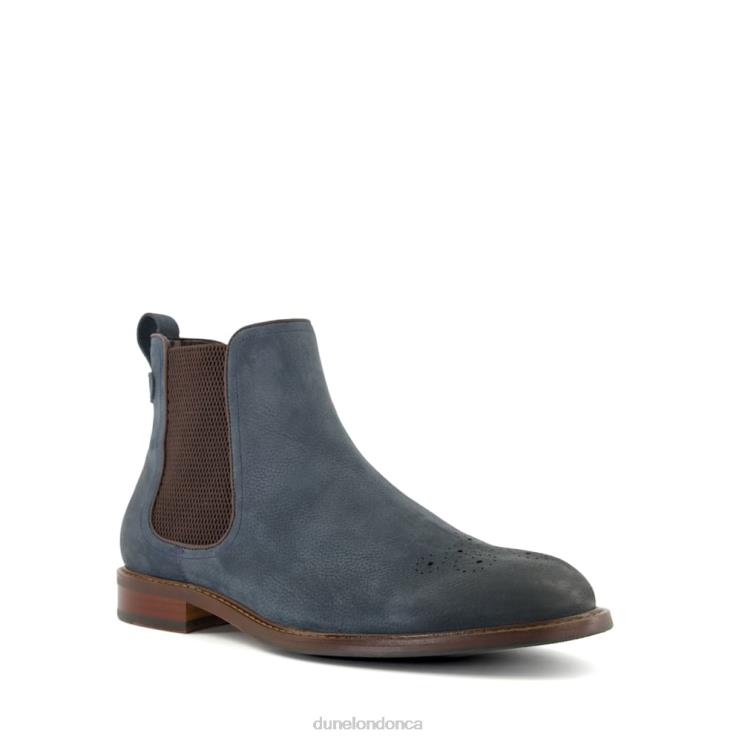 Dune London Clicker Men Elasticated Chelsea Boots Blue 2Z0DB839