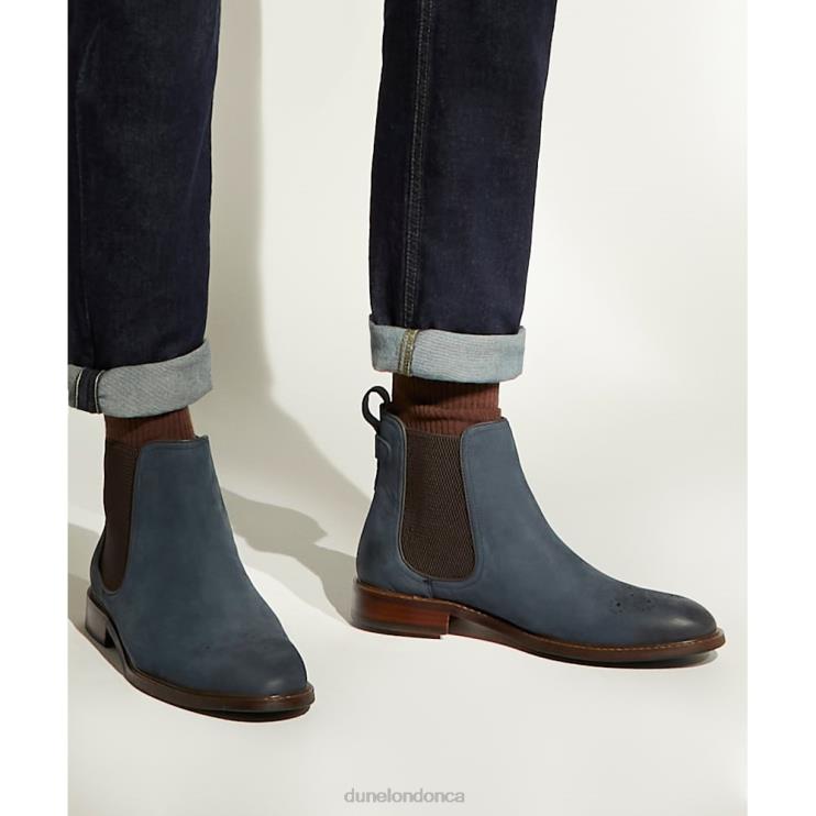 Dune London Clicker Men Elasticated Chelsea Boots Blue 2Z0DB839