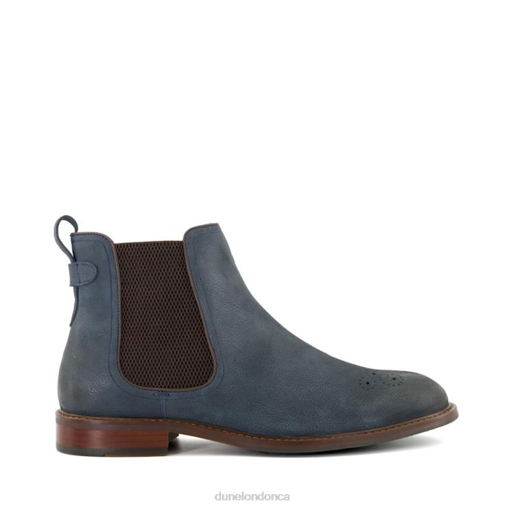 Dune London Clicker Men Elasticated Chelsea Boots Blue 2Z0DB839