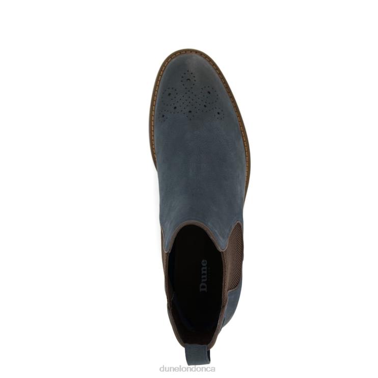 Dune London Clicker Men Elasticated Chelsea Boots Blue 2Z0DB839