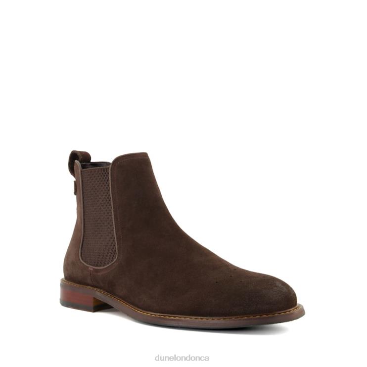 Dune London Clicker Men Elasticated Chelsea Boots Dark Brown 2Z0DB785