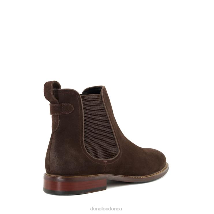 Dune London Clicker Men Elasticated Chelsea Boots Dark Brown 2Z0DB785