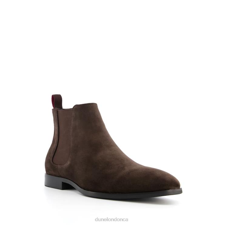 Dune London Mantle Men Almond-Toe Chelsea Boots Dark Brown 2Z0DB863