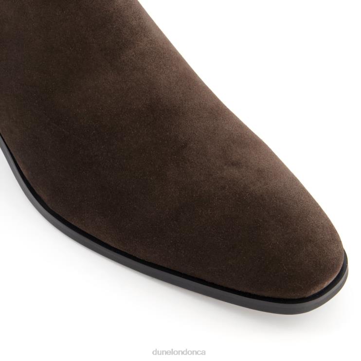 Dune London Mantle Men Almond-Toe Chelsea Boots Dark Brown 2Z0DB863