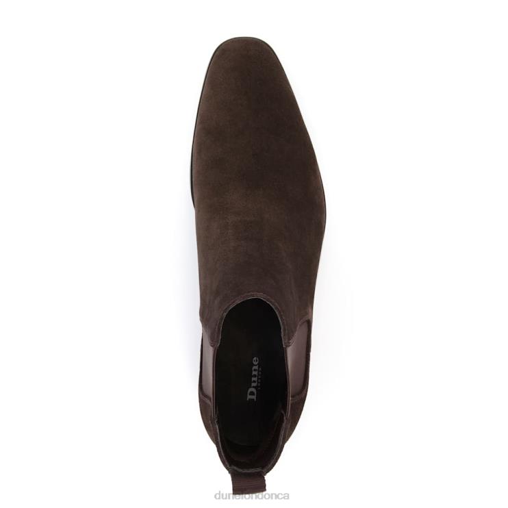 Dune London Mantle Men Almond-Toe Chelsea Boots Dark Brown 2Z0DB863