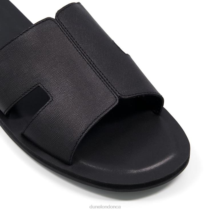 Dune London Incense Men Leather Sandals Black 2Z0DB742
