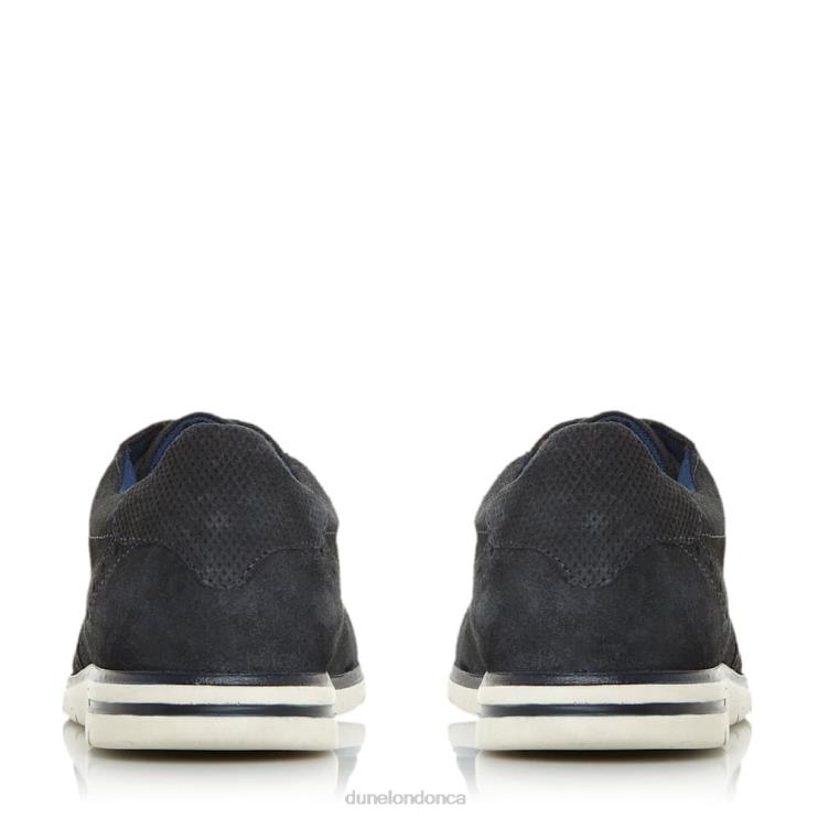 Dune London Barry Men Lace Up Brogue Wedge Navy 2Z0DB852