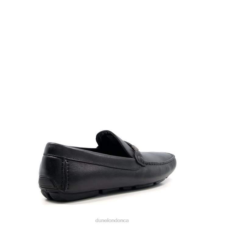 Dune London Beacons Men Driver Moccasins With Woven Trim Black 2Z0DB683