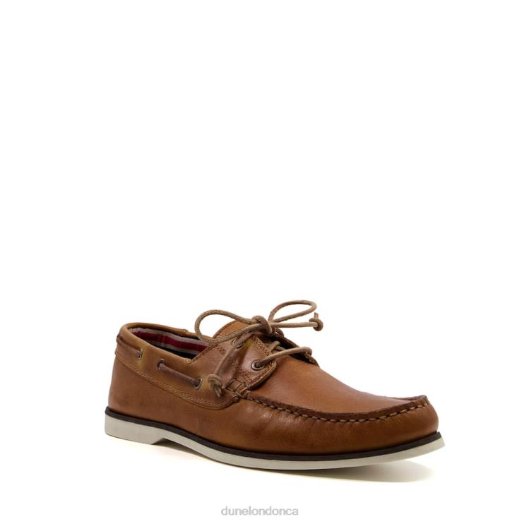 Dune London Bluesy Men Leather Boat Shoes Tan 2Z0DB738