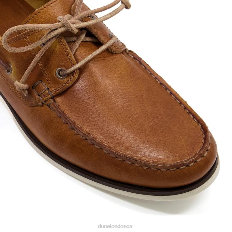 Dune London Bluesy Men Leather Boat Shoes Tan 2Z0DB738