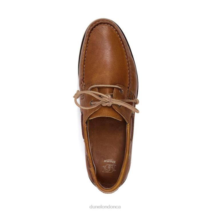 Dune London Bluesy Men Leather Boat Shoes Tan 2Z0DB738