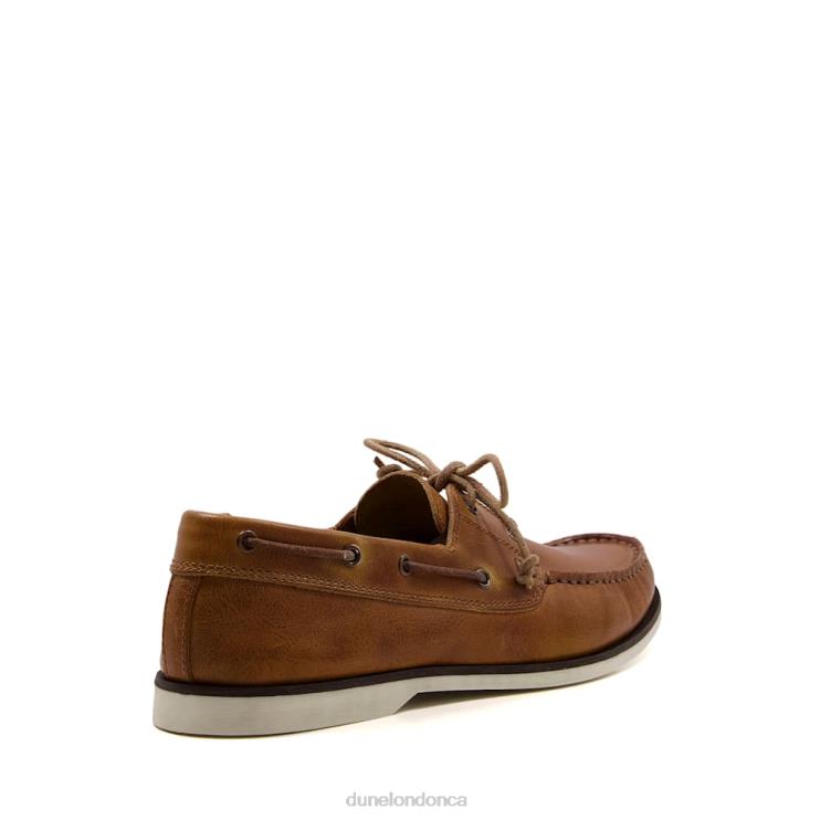 Dune London Bluesy Men Leather Boat Shoes Tan 2Z0DB738