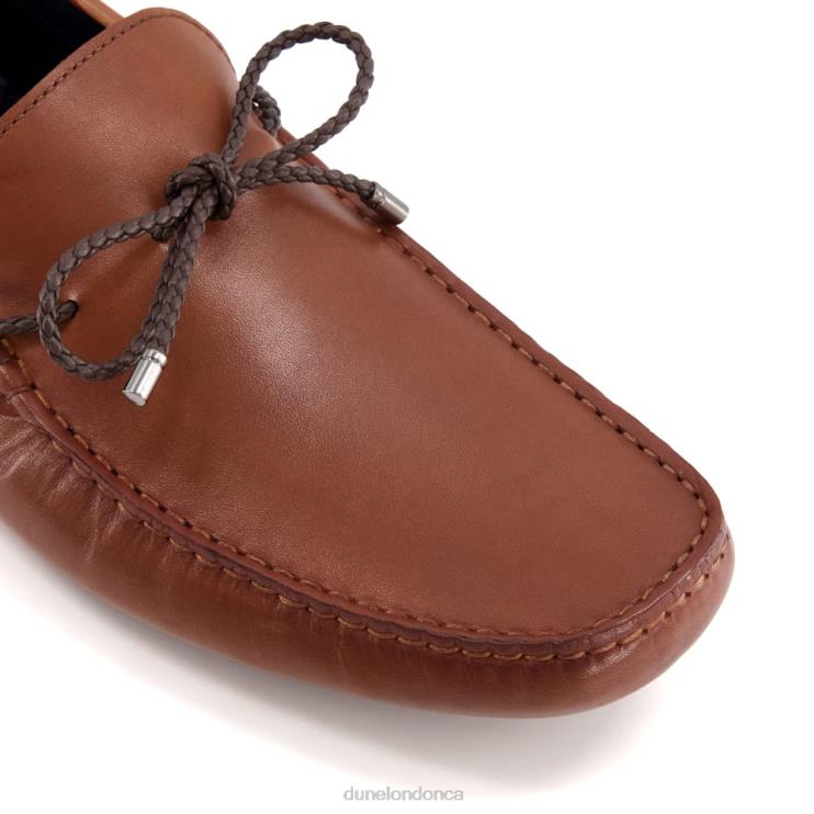 Dune London Bound Men Slip-On Leather Driver Shoes Tan 2Z0DB679