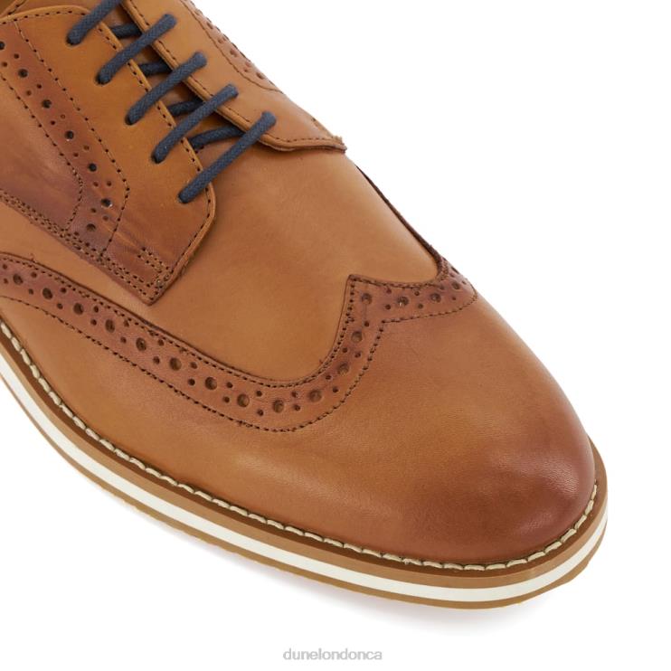 Dune London Bristtle Men Casual Leather Brogues Tan 2Z0DB842
