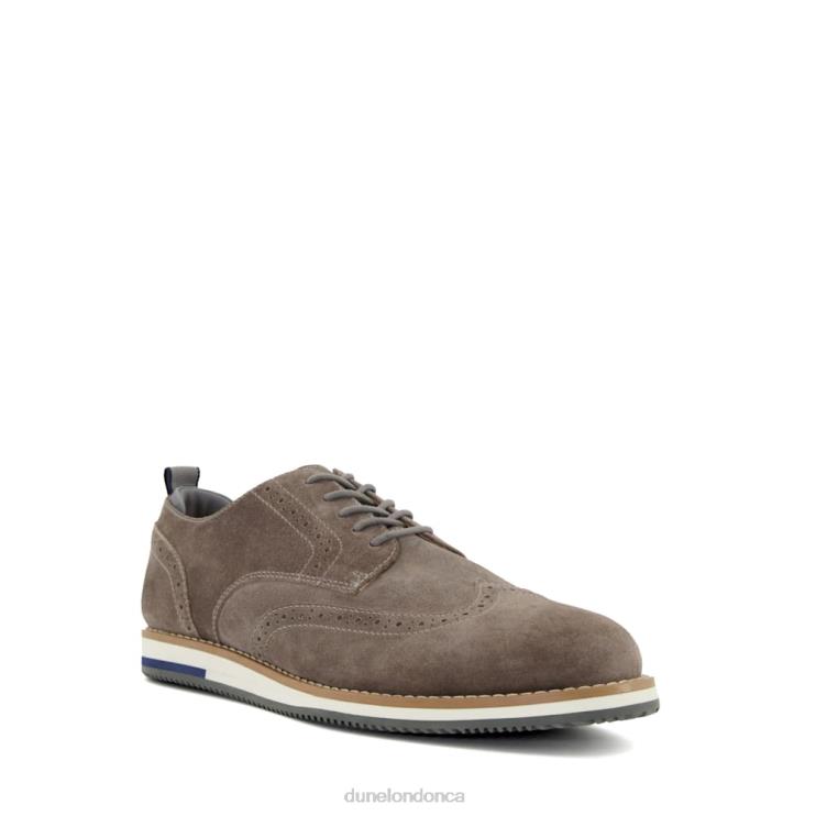 Dune London Bristtle Men Nubuck Lace-Up Casual Shoes Grey 2Z0DB824