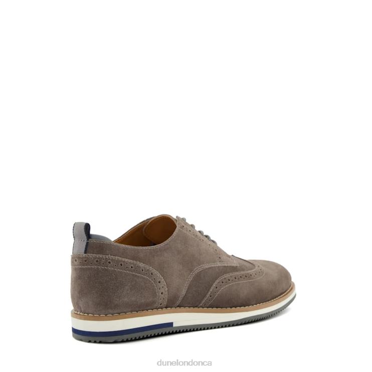 Dune London Bristtle Men Nubuck Lace-Up Casual Shoes Grey 2Z0DB824