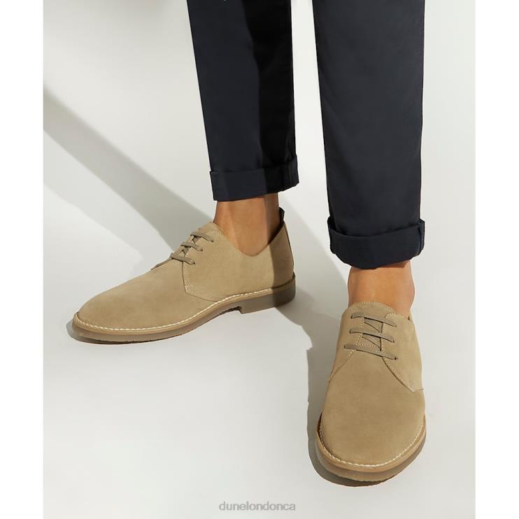 Dune London Brookedd Men Casual Suede Lace-Up Shoes Stone 2Z0DB704