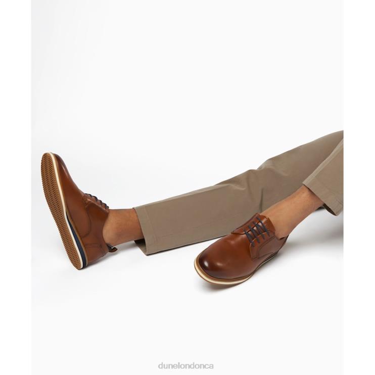 Dune London Bucatini Men Wedge Sole Lace Up Shoes Tan 2Z0DB827