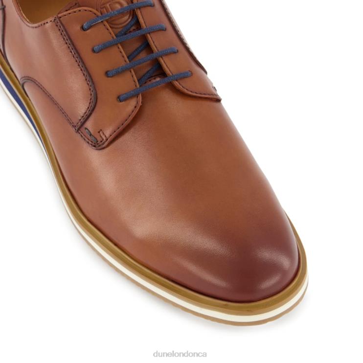 Dune London Bucatini Men Wedge Sole Lace Up Shoes Tan 2Z0DB827