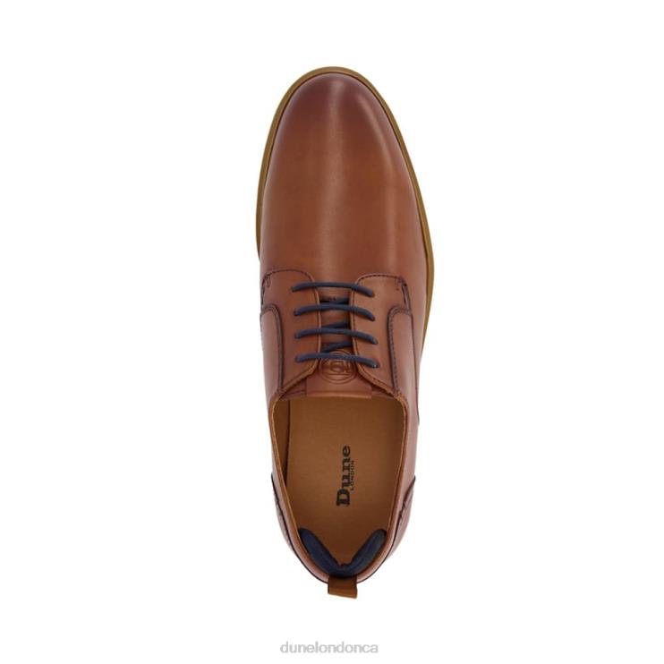 Dune London Bucatini Men Wedge Sole Lace Up Shoes Tan 2Z0DB827