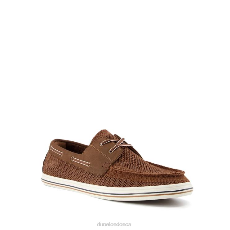 Dune London Burnner Men Knitted Boat Shoes Tan 2Z0DB744