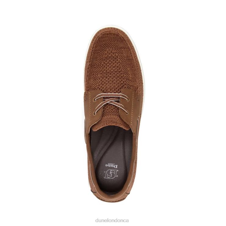 Dune London Burnner Men Knitted Boat Shoes Tan 2Z0DB744