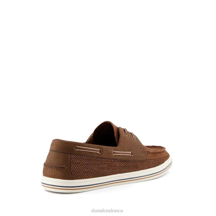 Dune London Burnner Men Knitted Boat Shoes Tan 2Z0DB744