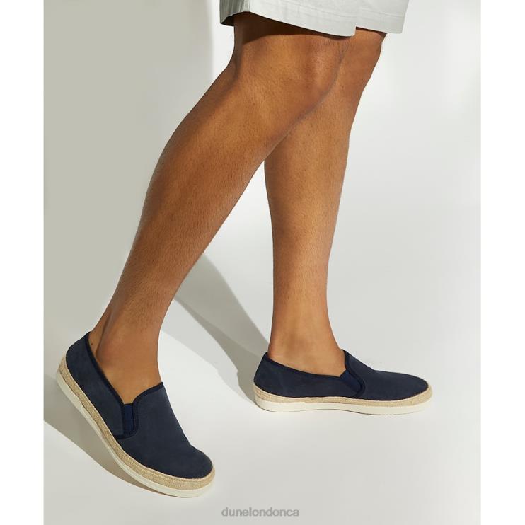 Dune London Fall Men Casual Suede Espadrilles Navy 2Z0DB801
