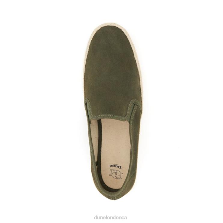 Dune London Fall Men Woven-Detail Suede Casual Shoes Khaki 2Z0DB802