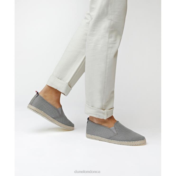 Dune London Fin Men Mesh Espadrille Shoes Grey 2Z0DB749