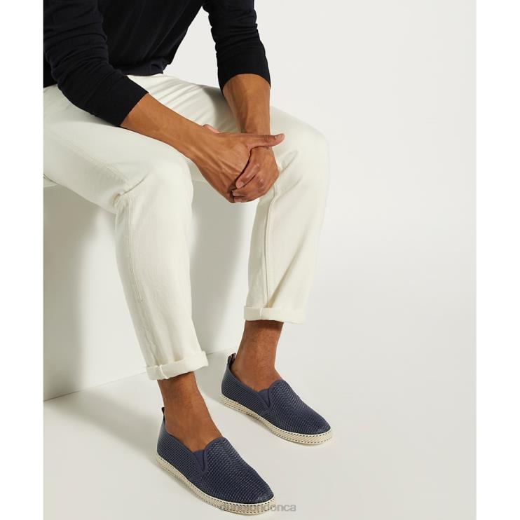 Dune London Fin Men Mesh Espadrille Shoes Navy 2Z0DB795