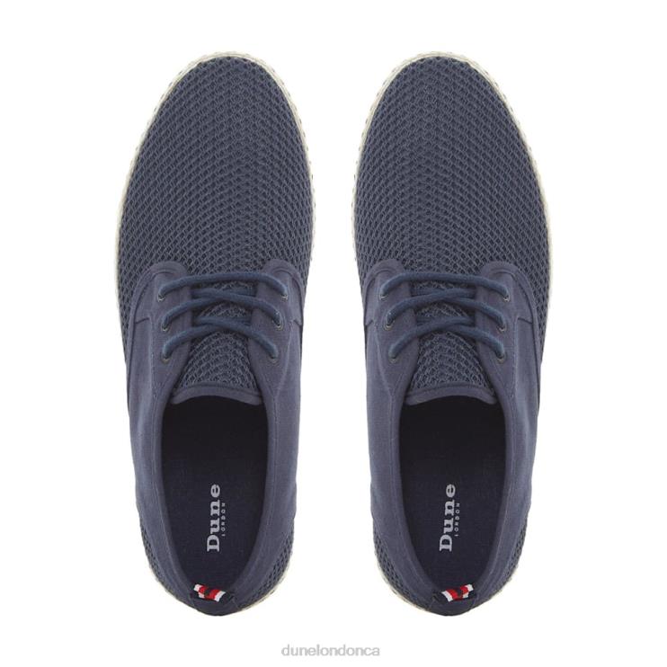 Dune London Flash Men Mesh Lace-Up Espadrilles Navy 2Z0DB676