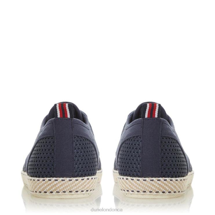 Dune London Flash Men Mesh Lace-Up Espadrilles Navy 2Z0DB676