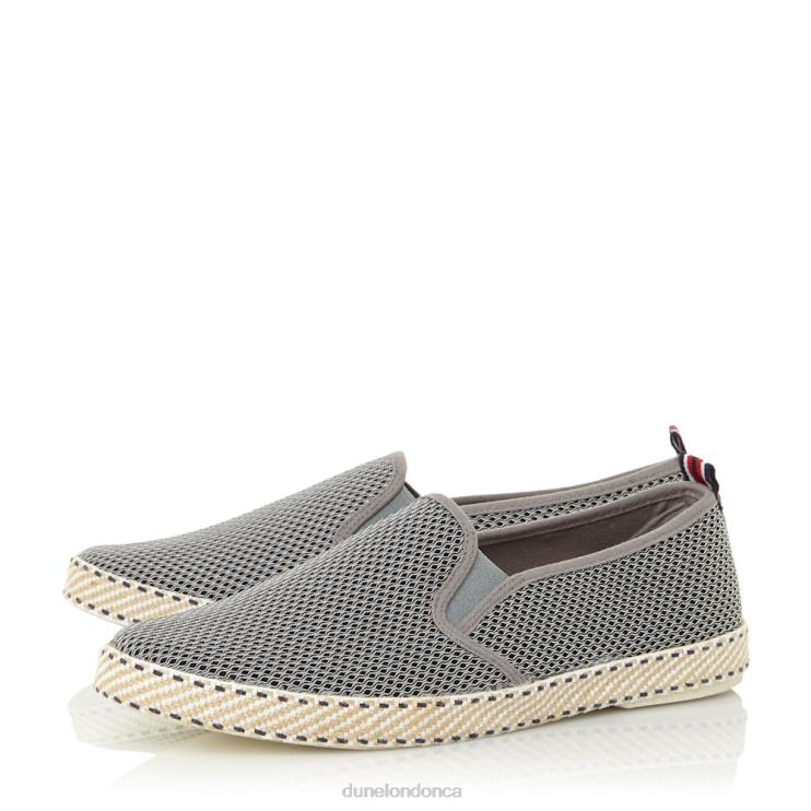 Dune London Flin Men Mesh Espadrille Shoes Grey 2Z0DB894
