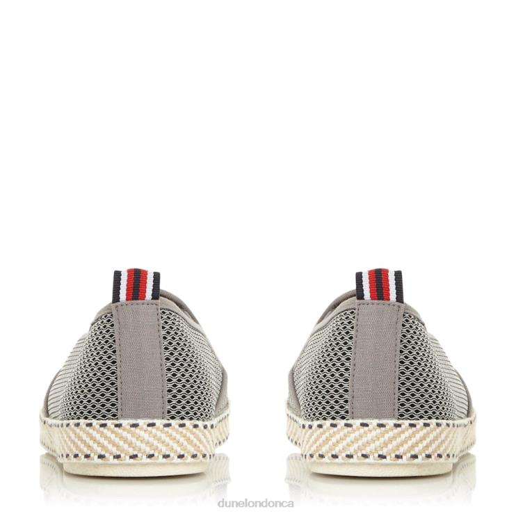 Dune London Flin Men Mesh Espadrille Shoes Grey 2Z0DB894